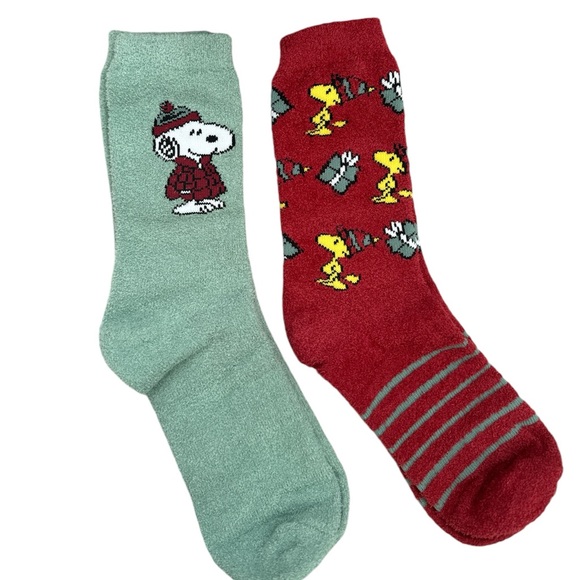 Snoopy Puffer Jacket Sock set, New In Box, size 6.5 to 12 - Picture 1 of 5